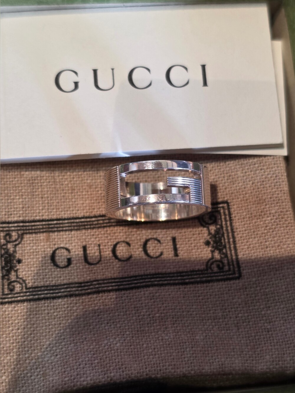 Brand New Gucci Ring Size 13 (Us Size 6.5) Unisex Retails $295 - Picture 8 of 8